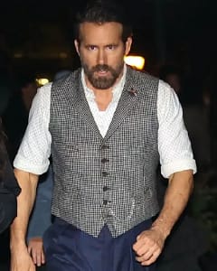 If 2024 ryan reynolds grey vest front view