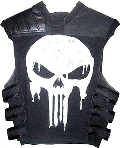 The Punisher Frank leather black vest