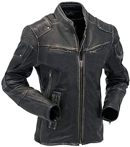 black rivet leather jacket mens