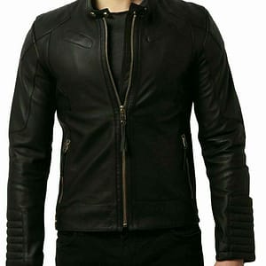 Men’s Black Stylish Leather Jacket