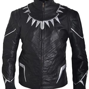 Mens Black Panther Leather Jacket