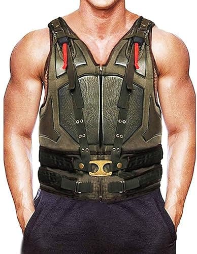 Model wearing bane vest tom hardy the dark knight rises