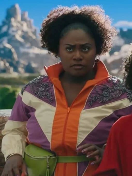 A minecraft movie 2025 danielle brooks colorblock jacket front view