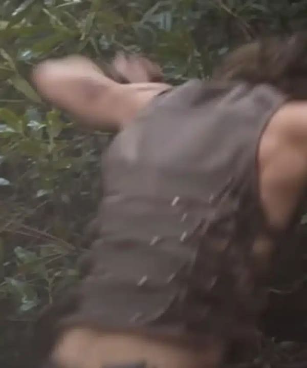 Aaron taylor-johnson kraven the hunter brown vest back view