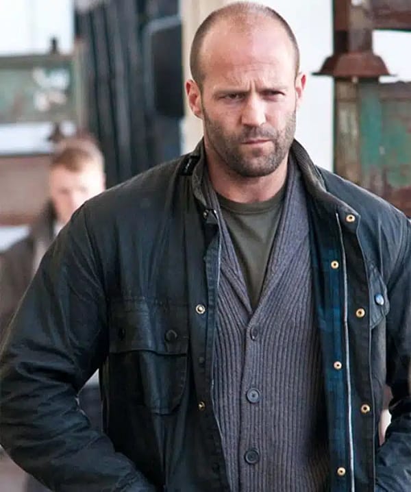 Jason statham blitz leather jacket front view