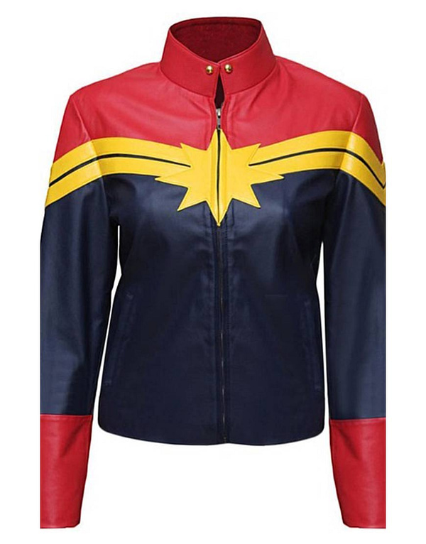 carol danvers leather jacket, Captain Marvel Carol Danvers Leather Jacket