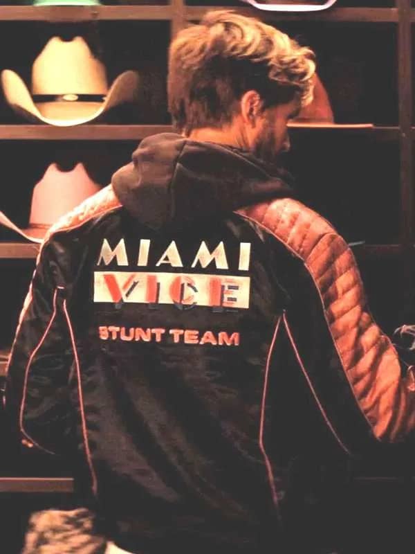 Ryan gosling the fall guy miami vice stunt team jacket back view