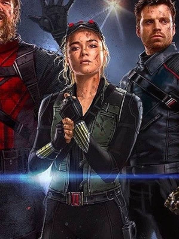 Florence pugh thunderbolts 2025 green vest front view